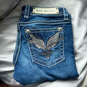 Rock revival low rise bootcut jeans